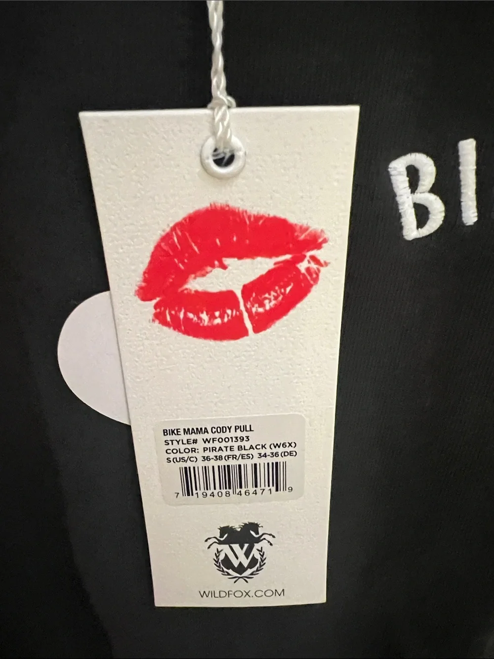 Wildfox Black 'Bike Mama 1995' Crewneck Sweatshirt